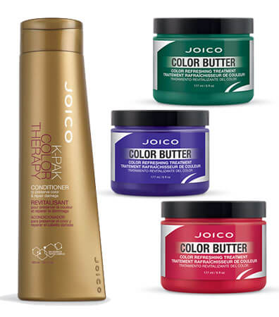 K-PAK Color therapy conditioner and color butter jars