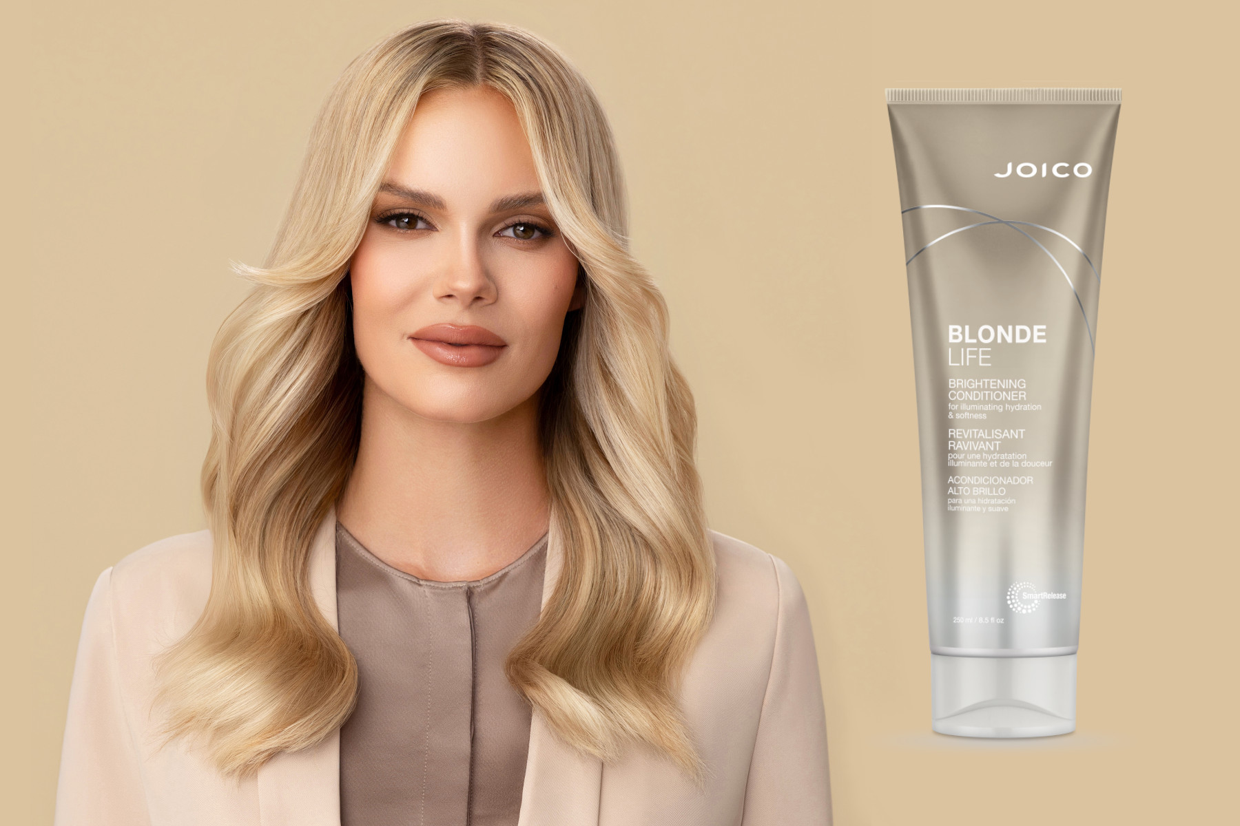 blonde-life-conditioner-w-model-25 blonde life brightening conditioner and model