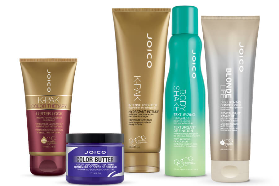 Blonde Life Conditioner, Body Shake, K-PAK Intense Hydrator, Luster Lock Treatment, and Color Butter Purple products