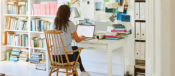 Women working at desk