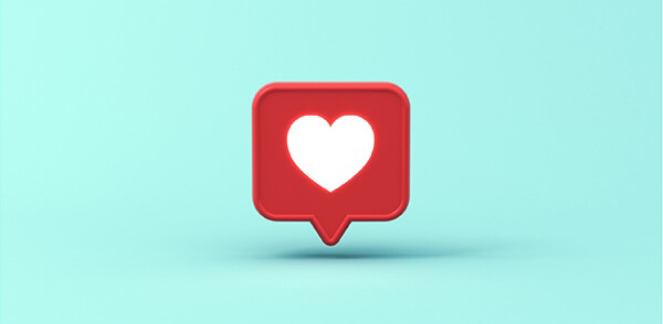 Social media heart