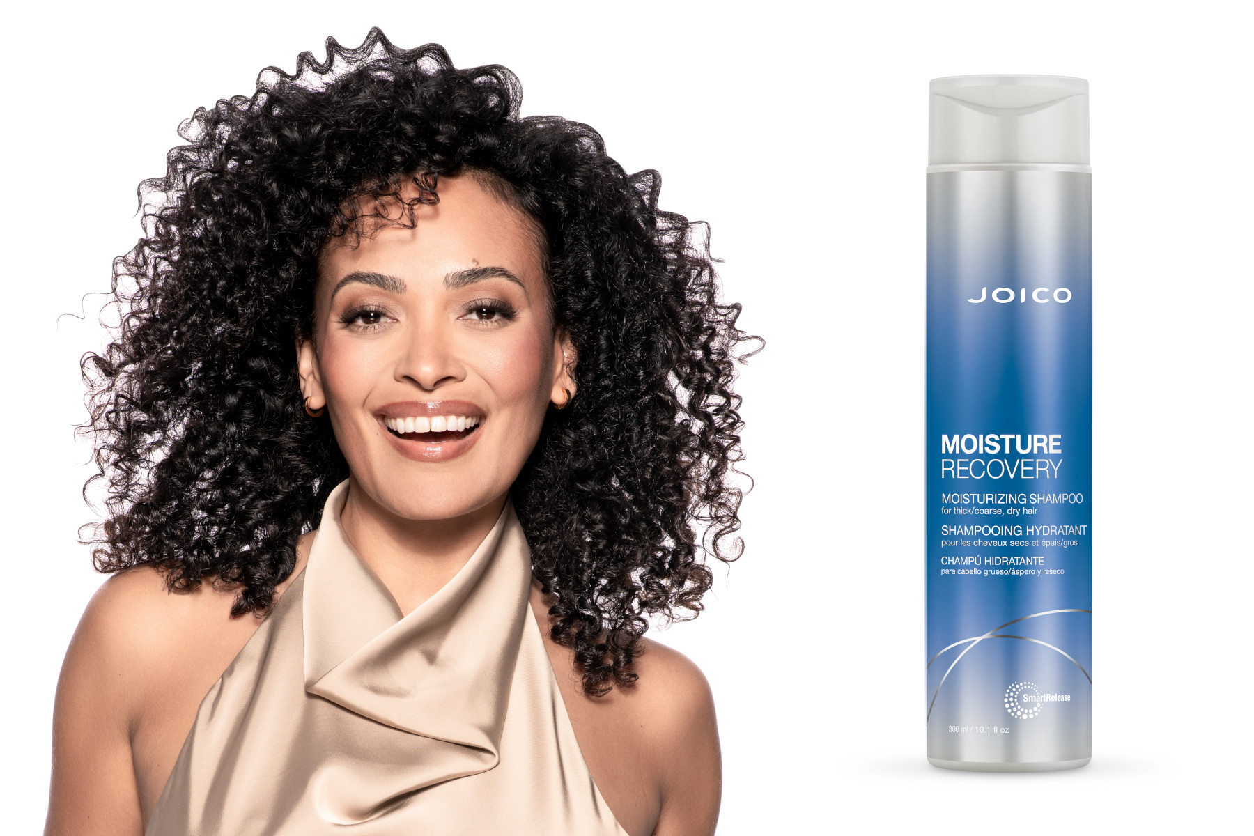 moisture recovery shampoo with model