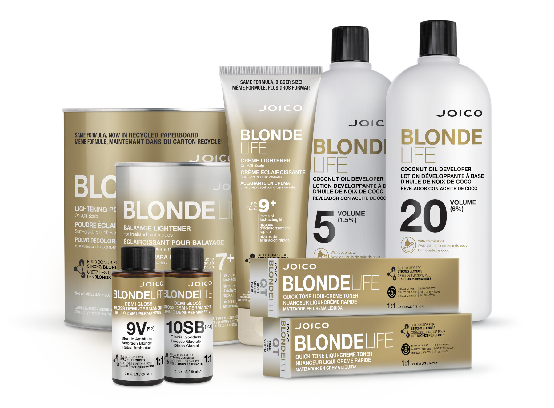 blonde life hair collection