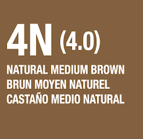 lumishine demi permanent liquid color swatch natural medium brown 4N