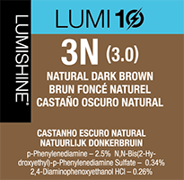 lumishine lumi10 permanent creme color swatch natural dark brown 3N