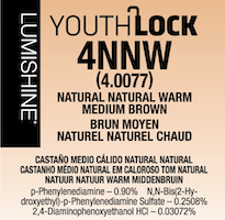 lumishine youthlock permanent creme color swatch 4nnw
