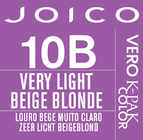 vero k-pak color swatch very light beige blonde 10B