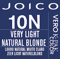 vero k-pak color swatch very light natural blonde 10N