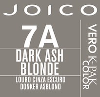 vero k-pak color swatch dark ash blonde 7A