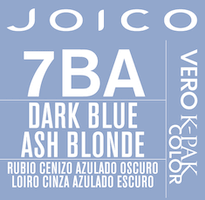 vero k-pak color swatch dark blue ash blonde 7BA