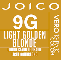 vero k-pak color swatch light golden blonde 9G