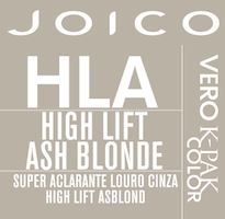 vero k-pak color swatch high lift ash blonde HLA