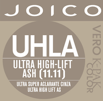 vero k-pak color swatch color ultra high lift ash UHLA