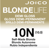 blonde life demi gloss color swatch 10N