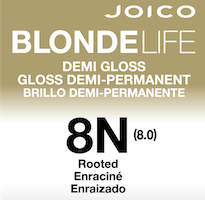 blonde life demi gloss color swatch 8N