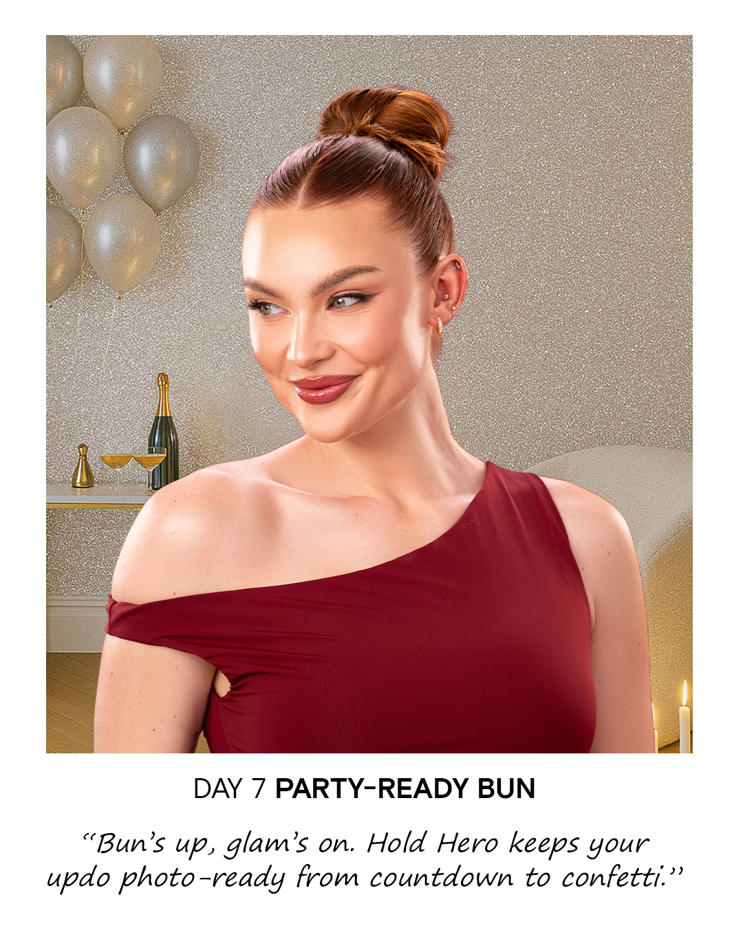 brunette model bun