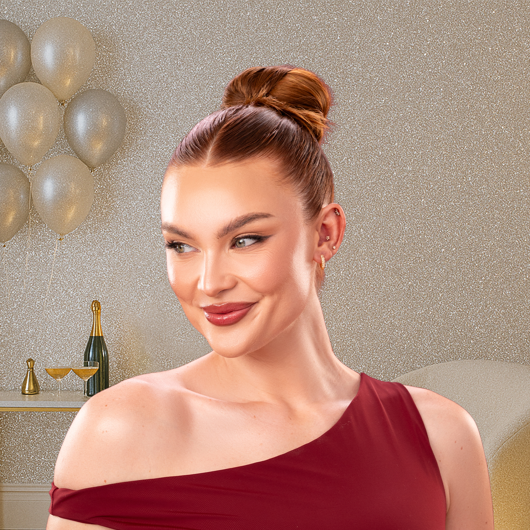 model for hold hero after treatment