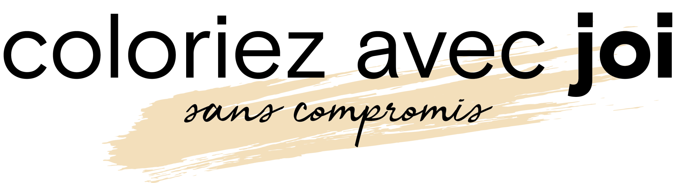 Color with Joi banner in french