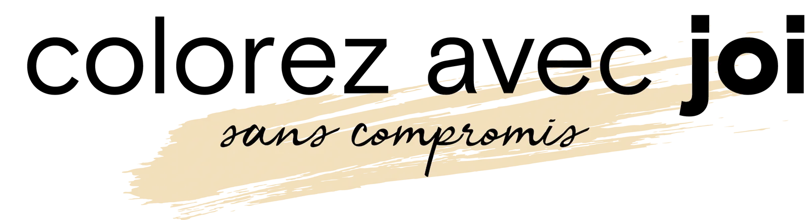 Color with Joi banner in french